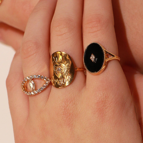 Bague Cassiopée — vue de face — Sophie et Ju