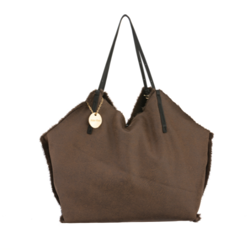 Cabas en fausse fourrure