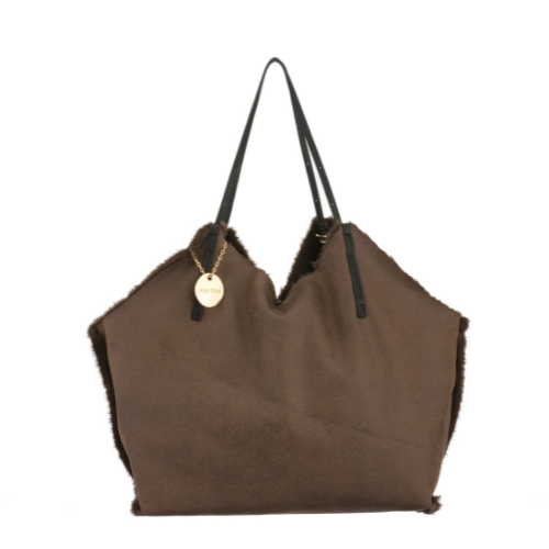 Cabas en fausse fourrure