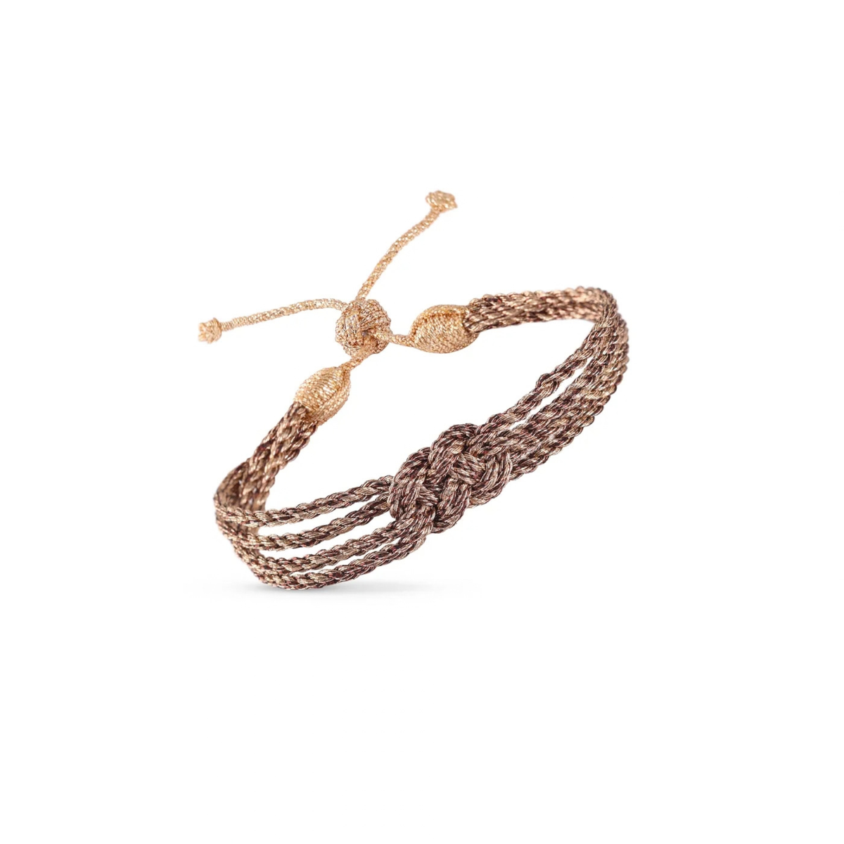 Bracelet Knot n°1 Peach Choco Walnut