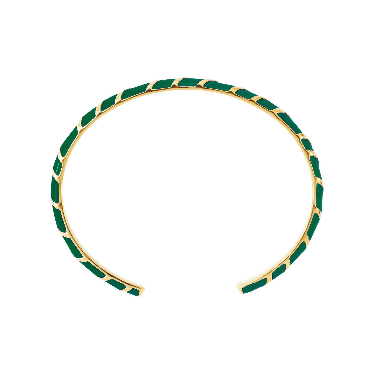 Bracelet Jonc Aimée Laqué Vert Sapin — Sophie et Ju