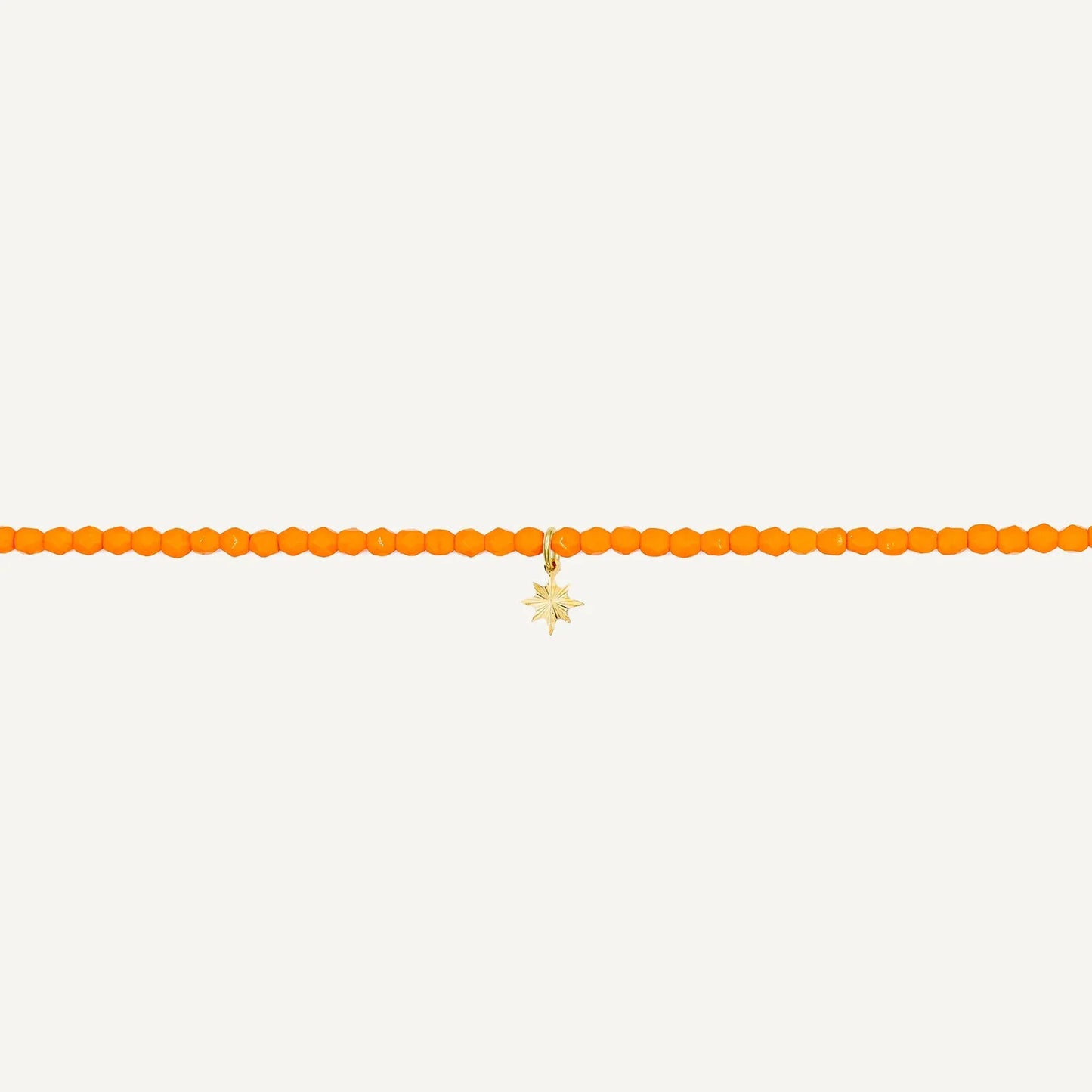 Collier-Bracelet Orange — vue de face — Sophie et Ju