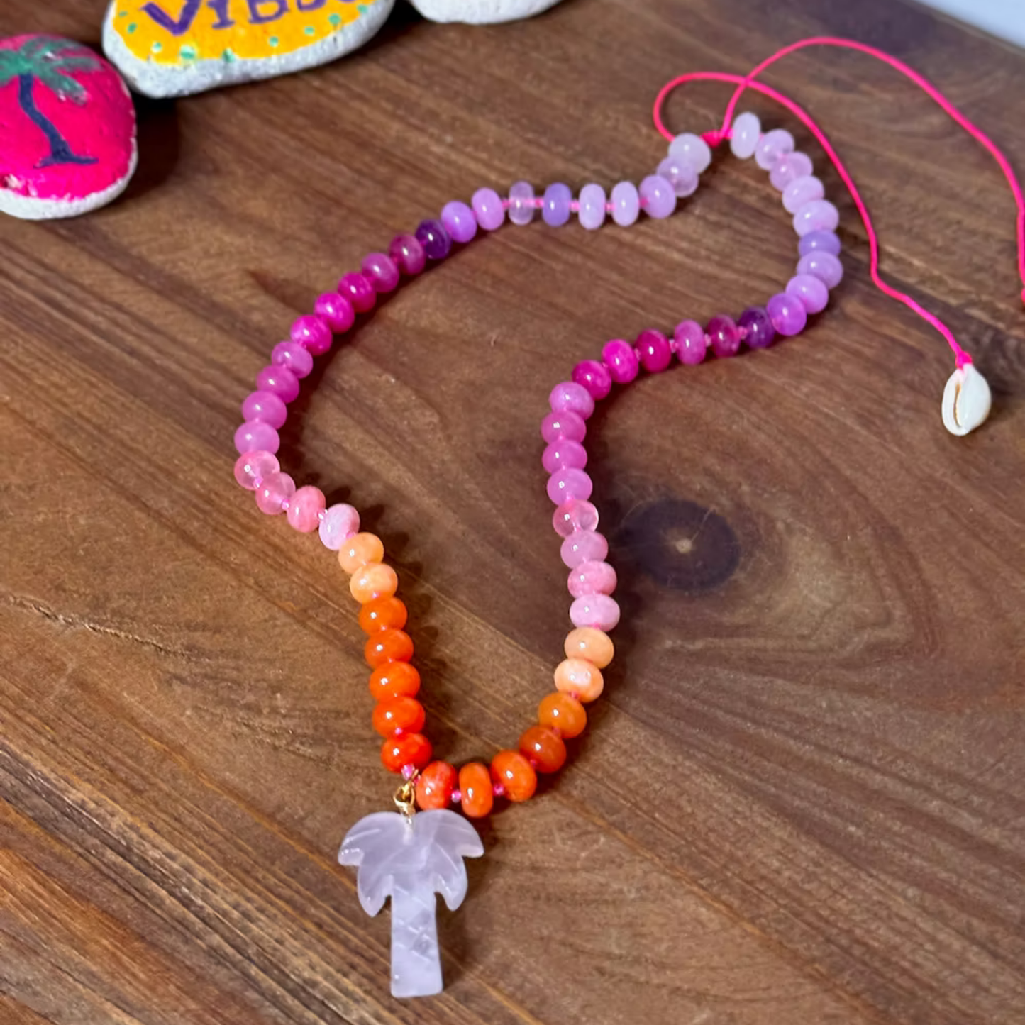 Collier Palmito Sunset — detail — Sophie et Ju
