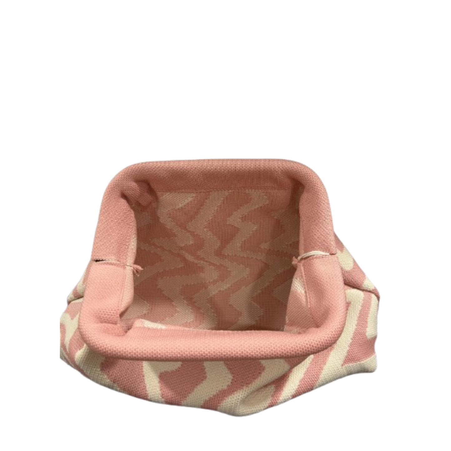 Pochette bourse zigzag rose
