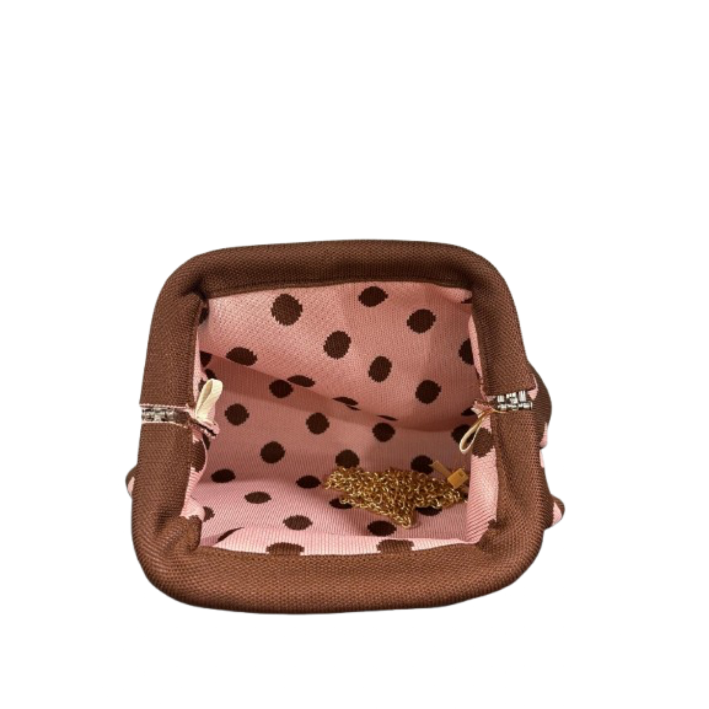 Pochette bourse pois rose