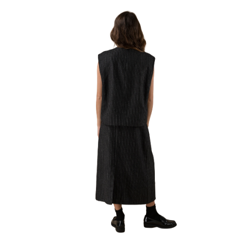 Gilet Francis à fines rayures