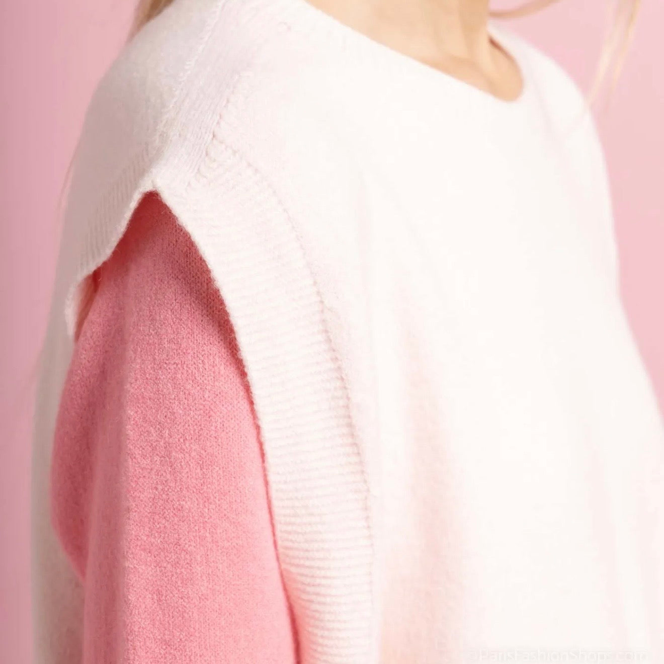 Pull sans manches — vue generale — Sophie et Ju