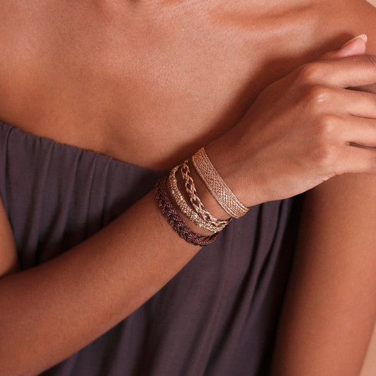 Bracelet Zyn n°2 - Rose Gold Choco Caramel