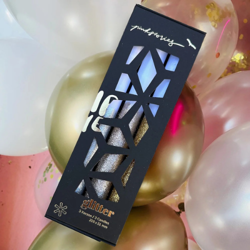 Bougies à paillettes