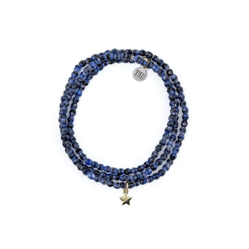 Collier et Bracelet 3 tours STAR Gold - Denim