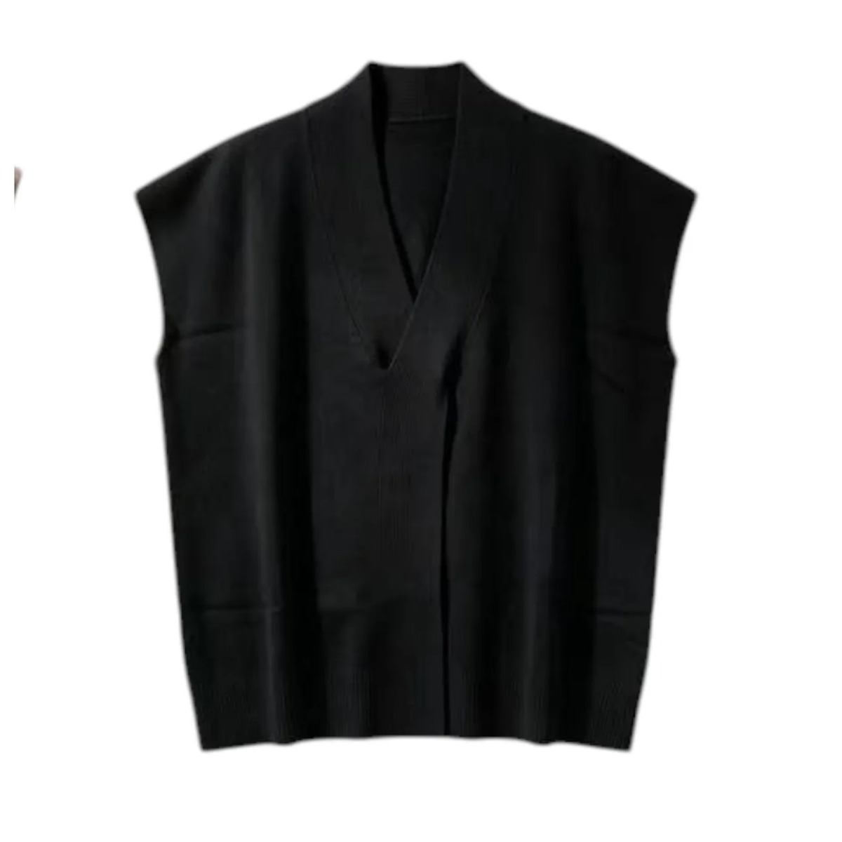 Pull sans manche torsade