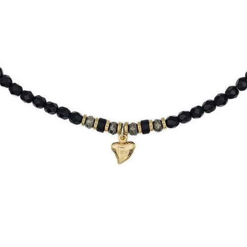 Collier ras du cou - BAGHERA - Noir Mat