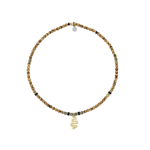 Collier ras du cou - KAA - Caramel