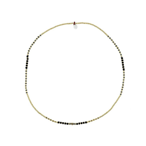 Collier et Bracelet 3 tours ANDY Gold 3 - Black