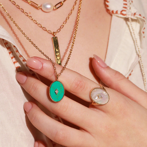 Collier Cassiopée — vue de face — Sophie et Ju