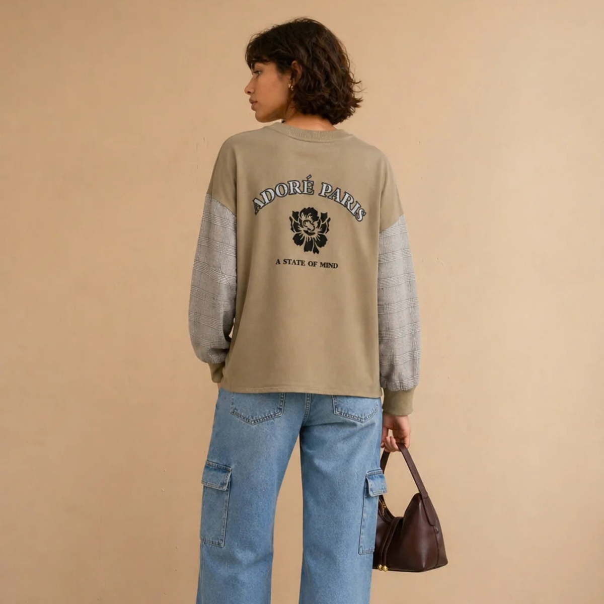 Sweat-shirt Benito kaki