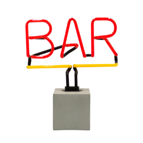 Enseigne au néon « Bar »