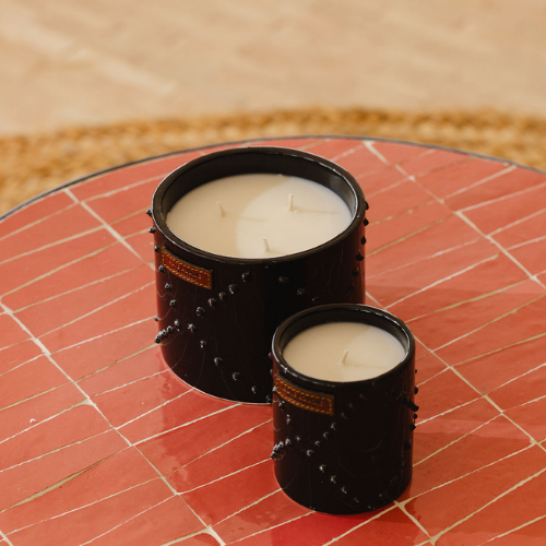 Bougie NOMAD NOIR - L — vue de cote — Sophie et Ju