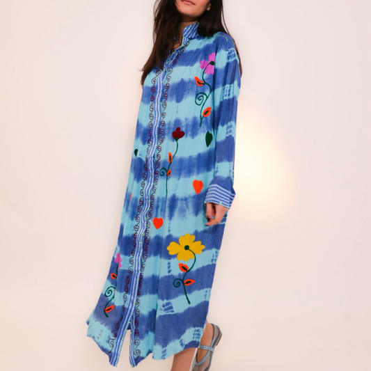 Robe longue tie & dye