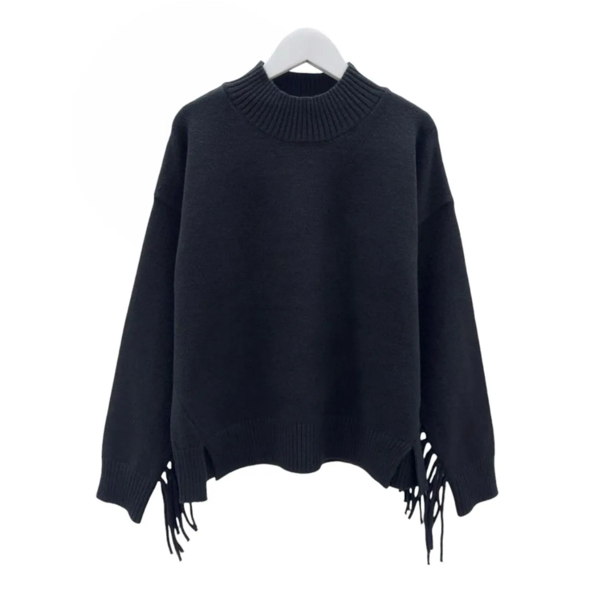 Pull à franges noir