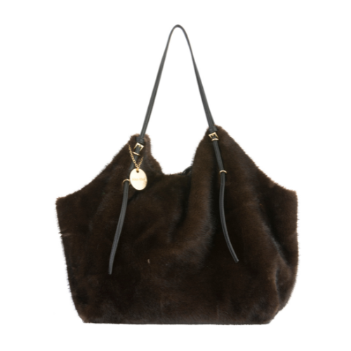 Cabas en fausse fourrure