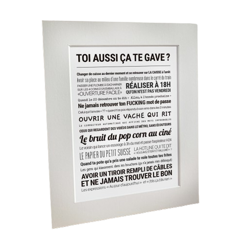 Affiche "Toi aussi ça te gave ?" — Sophie et Ju