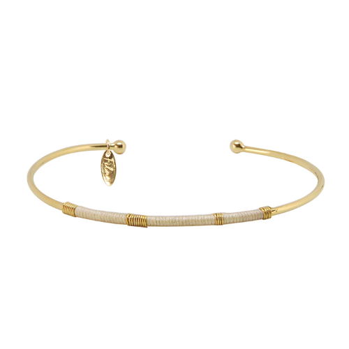 JONC SUMMER CHAMPAGNE DORÉ OR FIN 24K