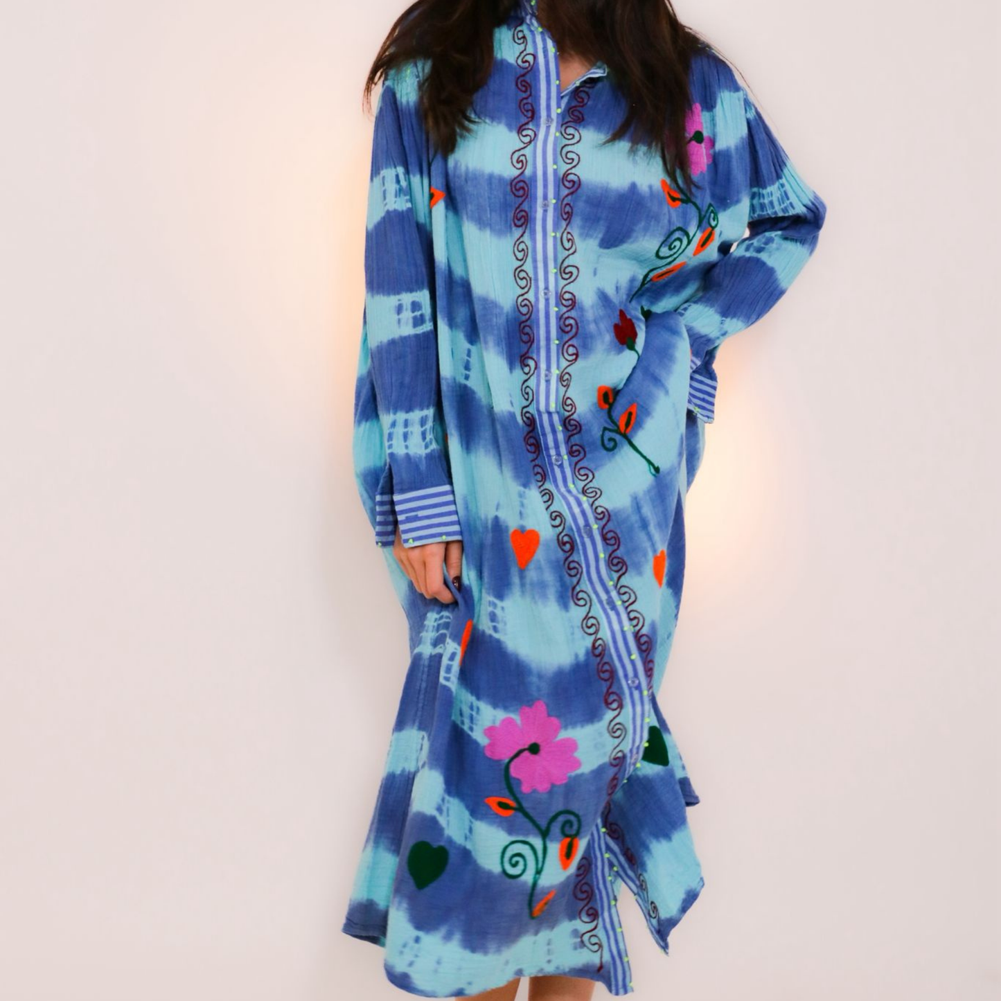 Robe longue tie & dye