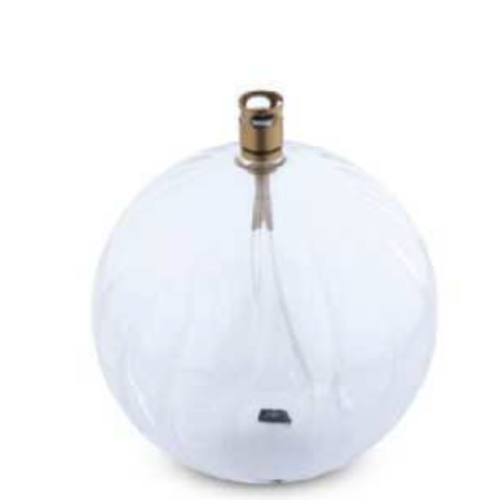 Boule striée - Lampe à huile - L