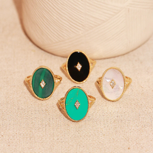 Bague Cassiopée — vue de face — Sophie et Ju