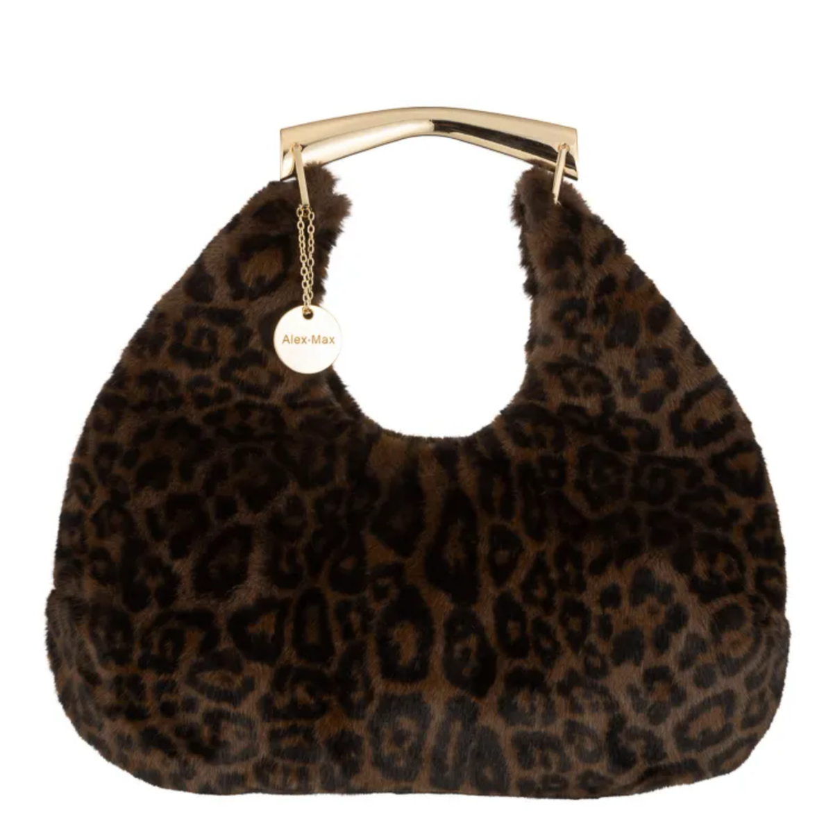 Sac oversize en fausse fourrure léopard