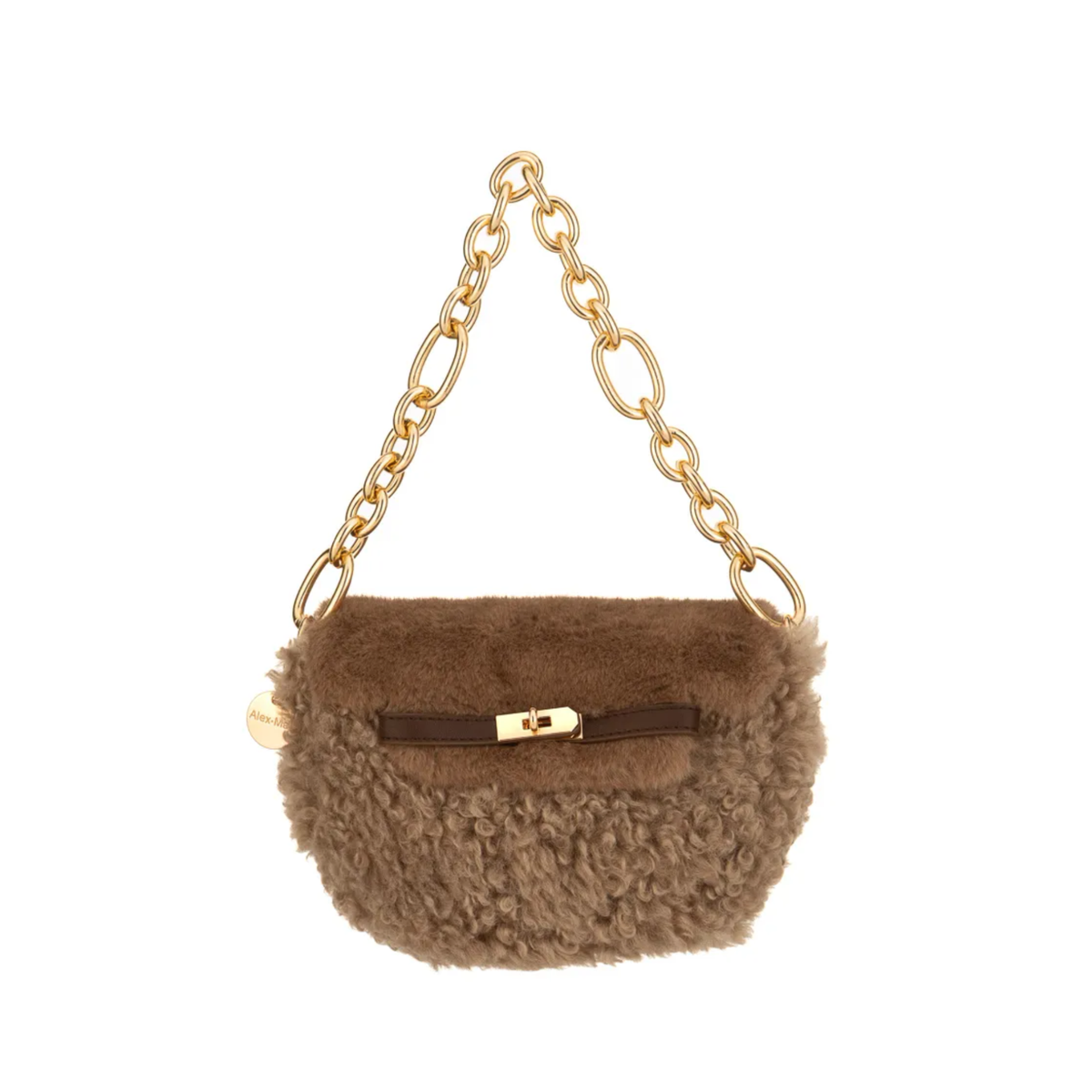 Sac banane en fausse fourrure
