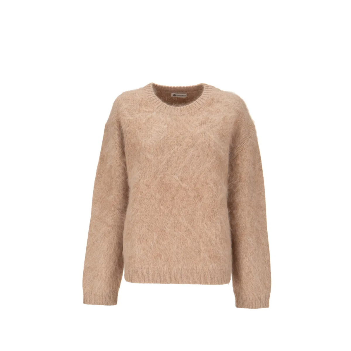 Pull en laine taupe