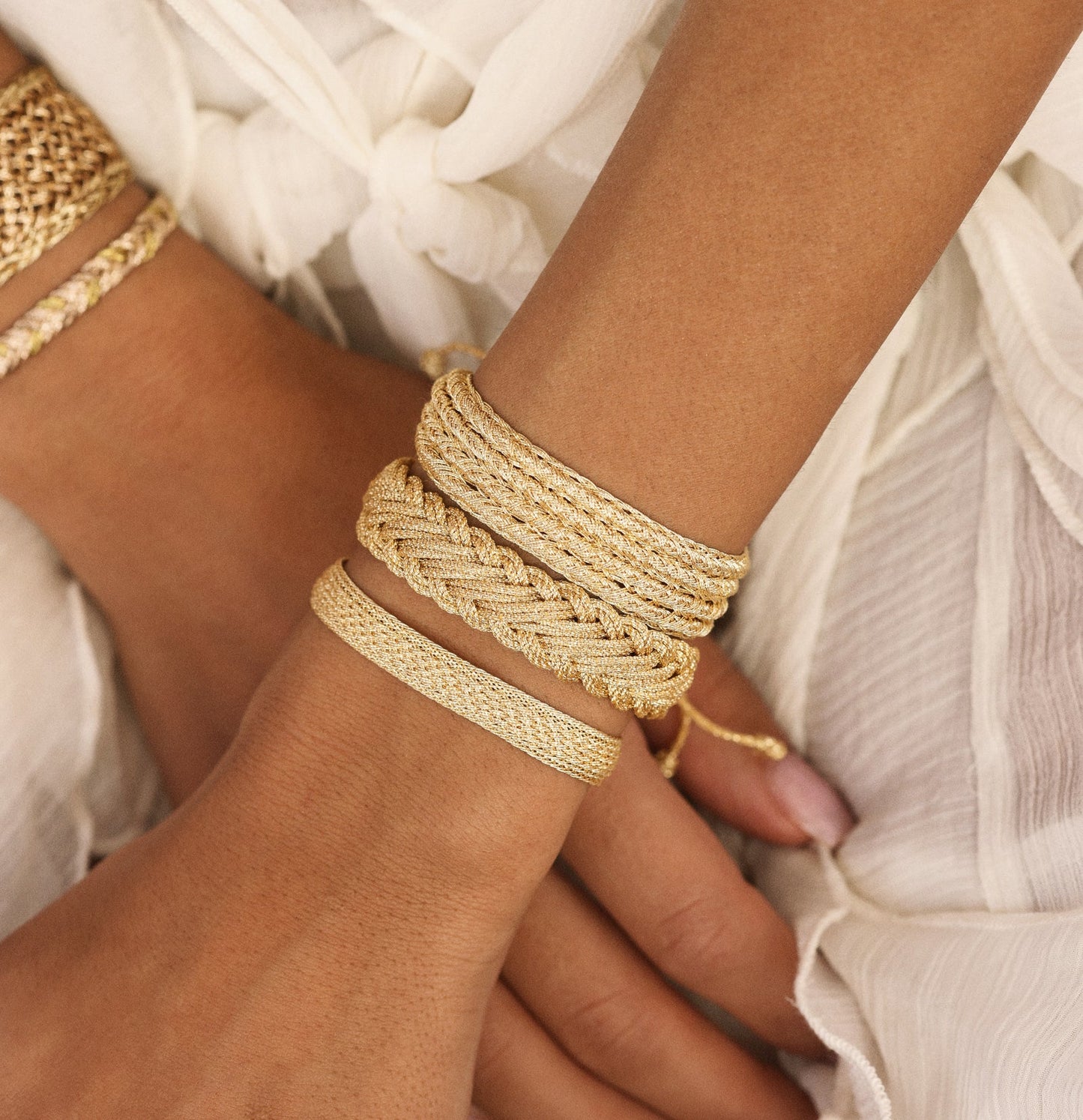 Bracelet  Ania n°2 – Peach & Silver Ebony