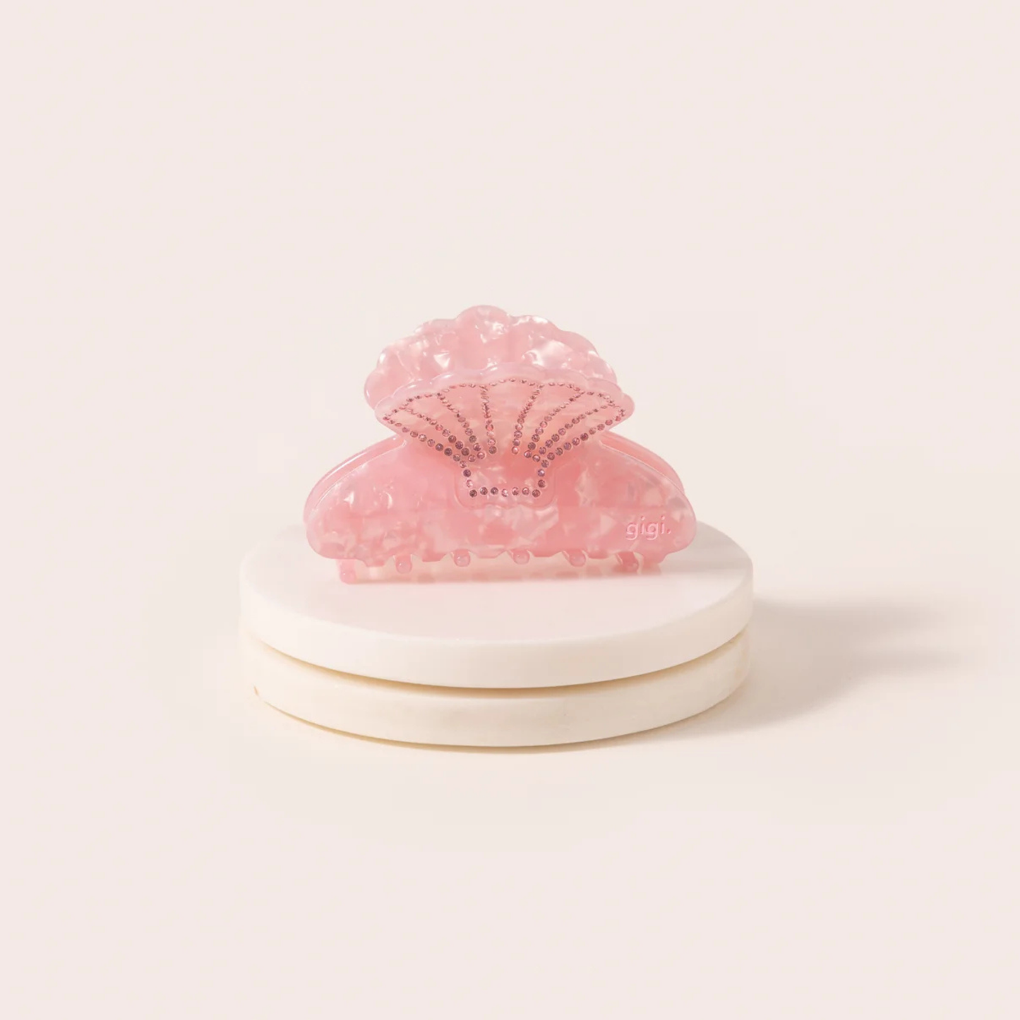 Belle pince coquillage Rose — vue de face — Sophie et Ju