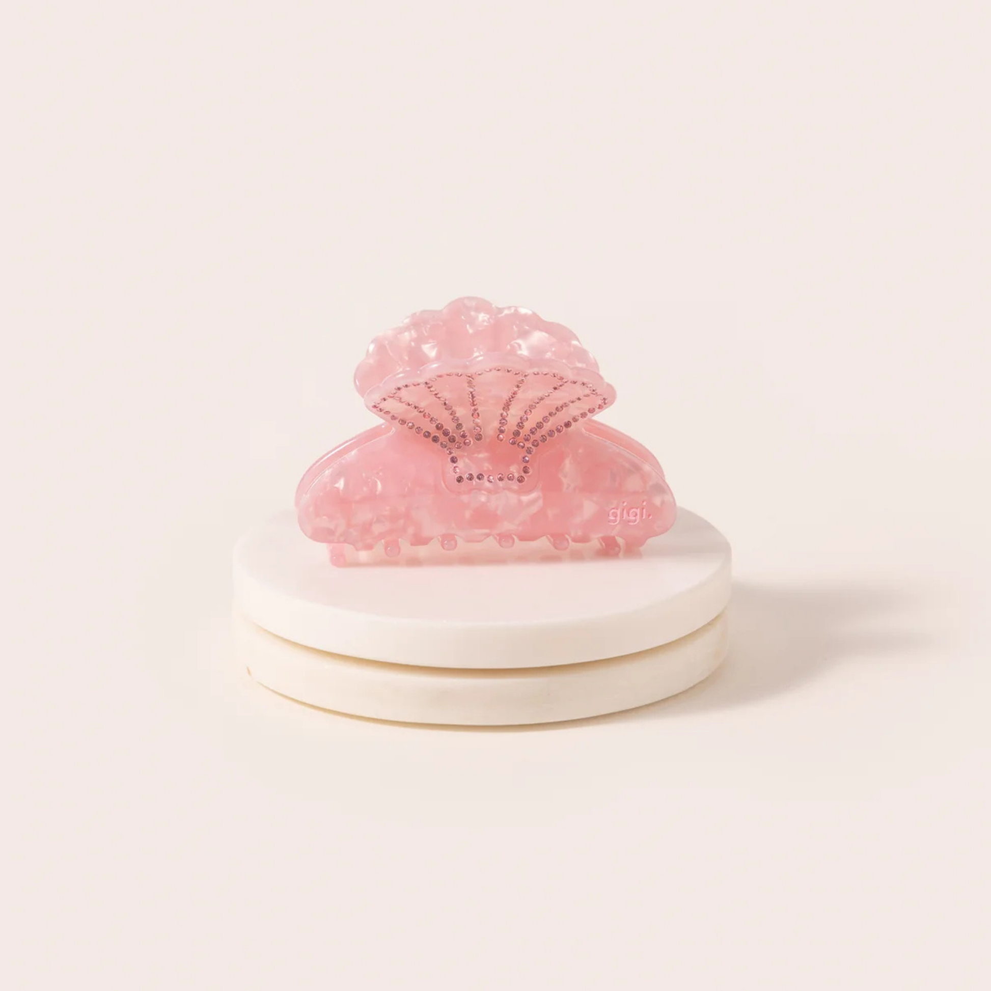 Belle pince coquillage Rose — vue de face — Sophie et Ju