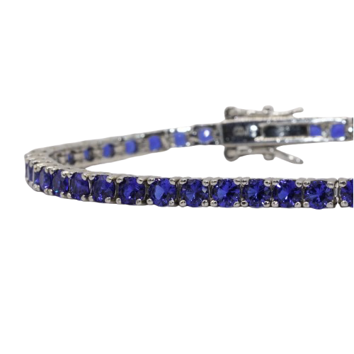 BLEU AZUR - Bracelet tennis