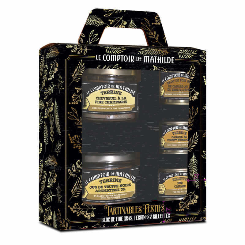 Coffret Valisette Bloc de Foie Gras, Terrines et Rillettes – 375g