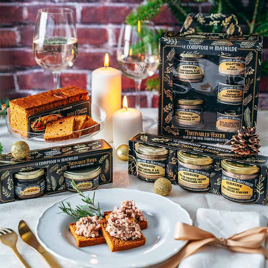 Coffret Valisette Bloc de Foie Gras, Terrines et Rillettes – 375g