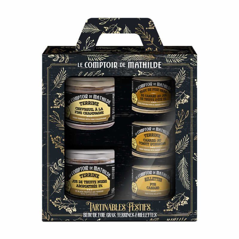 Coffret Valisette Bloc de Foie Gras, Terrines et Rillettes – 375g