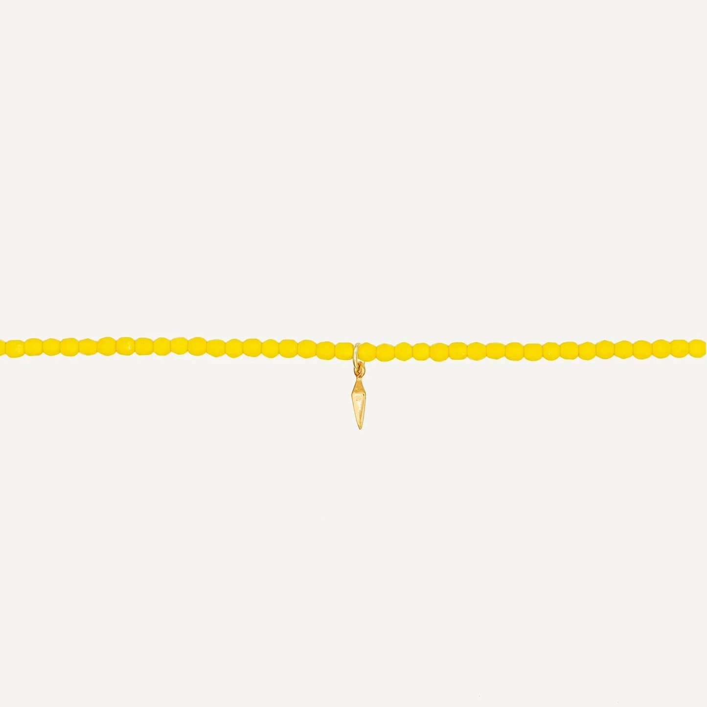 Collier-Bracelet Jaune Néon — vue de face — Sophie et Ju
