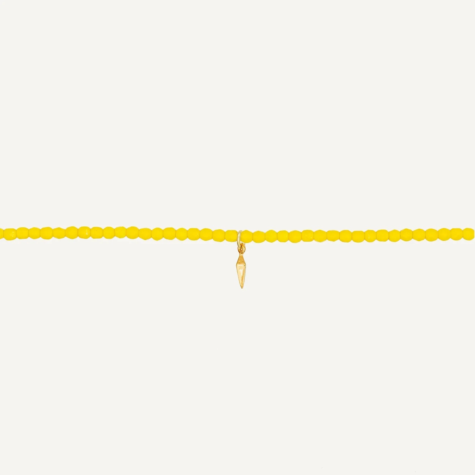 Collier-Bracelet Jaune Néon — vue de face — Sophie et Ju