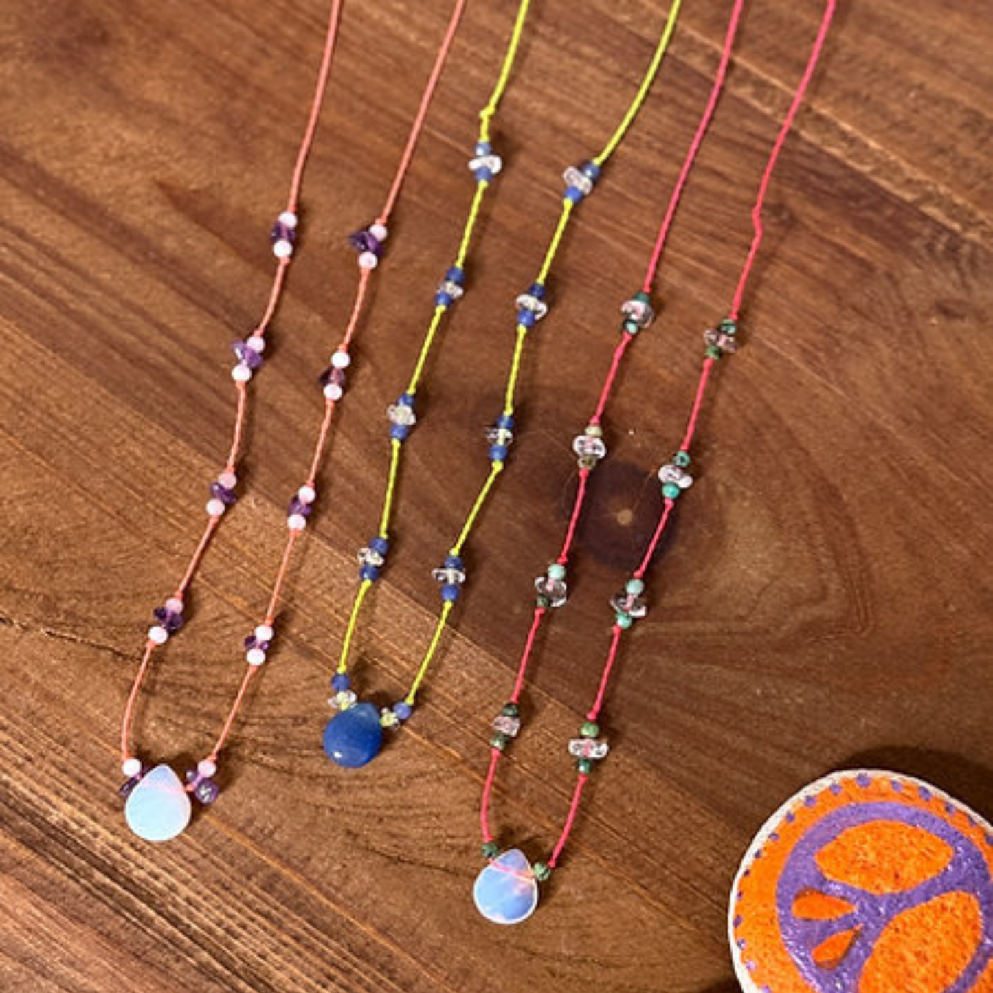 Collier Candy Drop - Sunlight — vue de face — Sophie et Ju