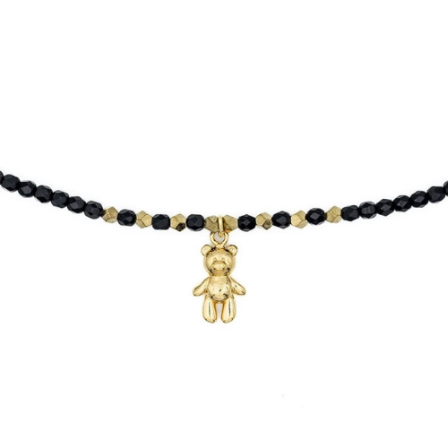 Collier et Bracelet 3 tours DOUDOU DEDE - Noir Mat