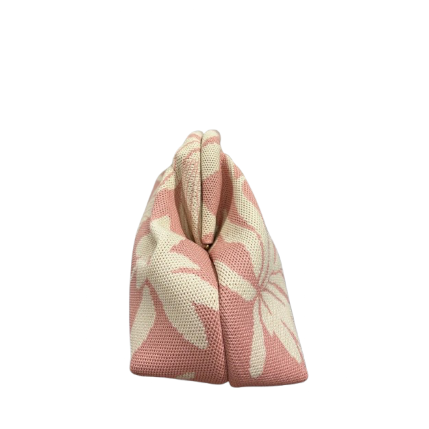 Pochette bourse fleur rose