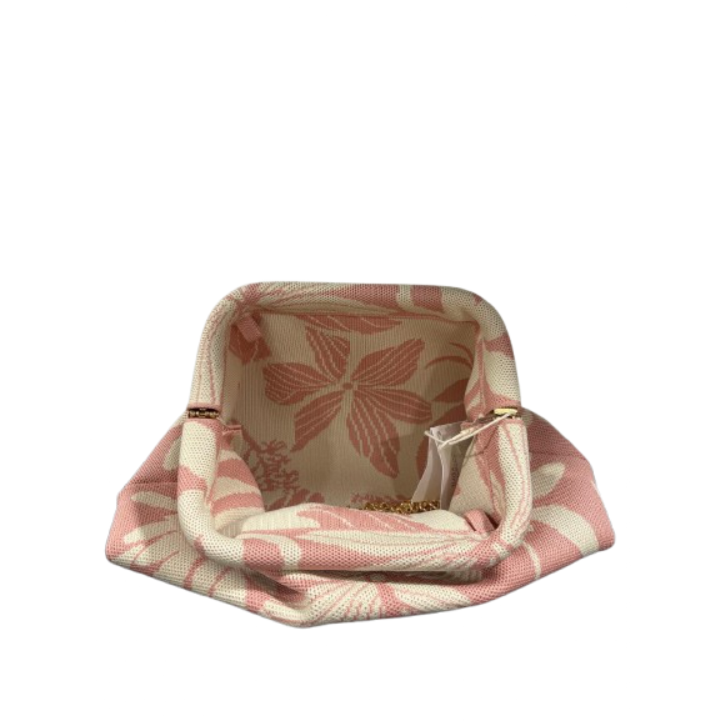 Pochette bourse fleur rose