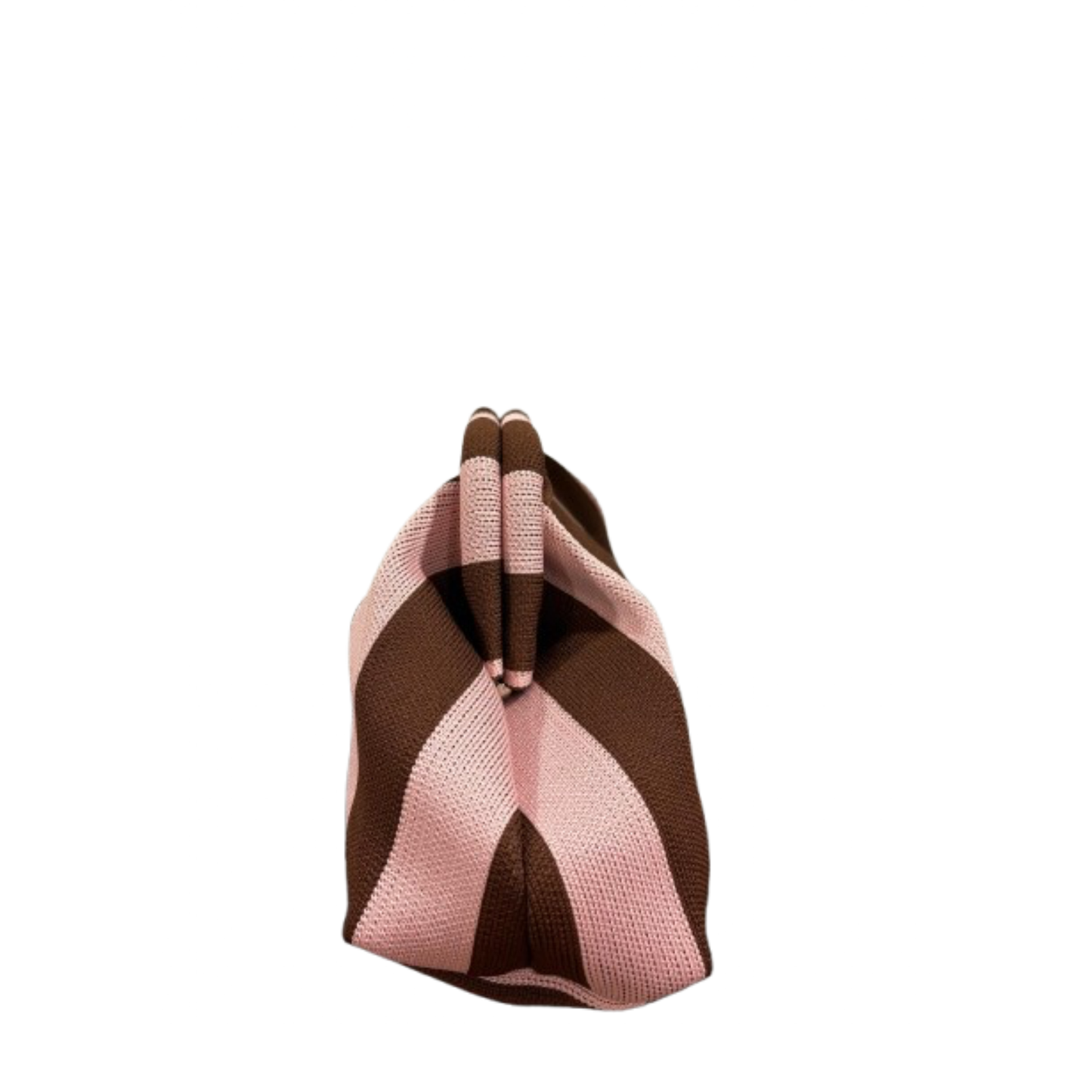 Pochette bourse rose et marron