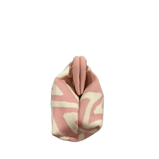 Pochette bourse zigzag rose