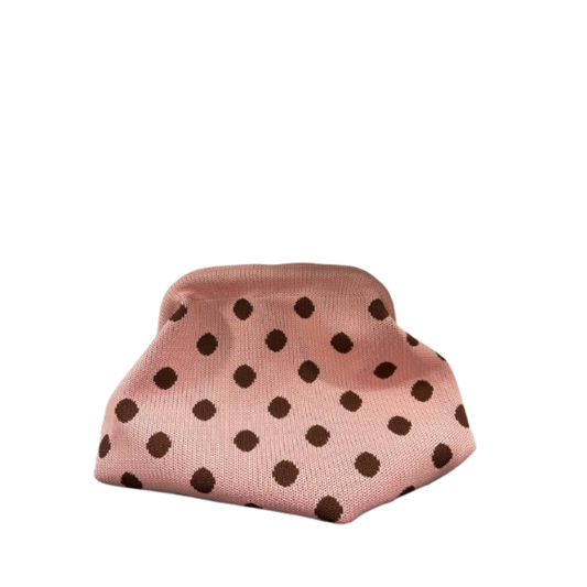 Pochette bourse pois rose