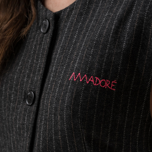 Gilet Francis à fines rayures